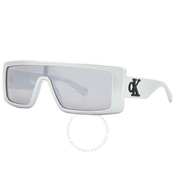 💎✨BRAND NEW✨💎Calvin Klein  Silver Browline Unisex Sunglasses - Picture 2 of 6